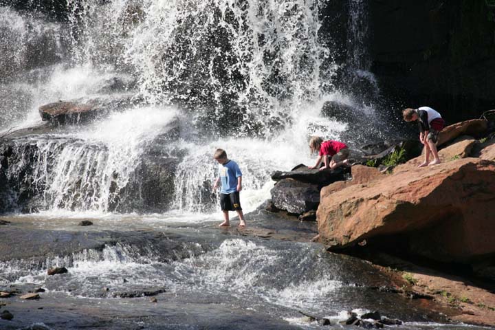 Kids in Falls Park