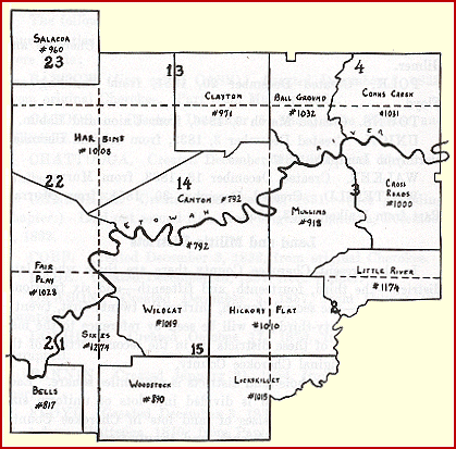 Cherokee County Militia Map