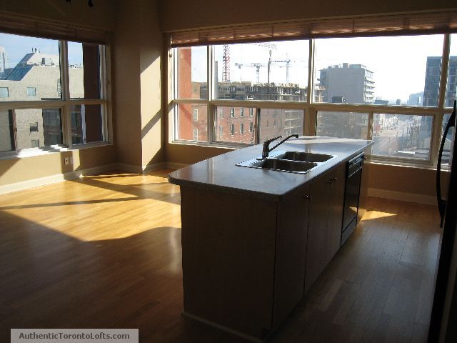 Westside Lofts - Open Concept Living Dining Kitchen