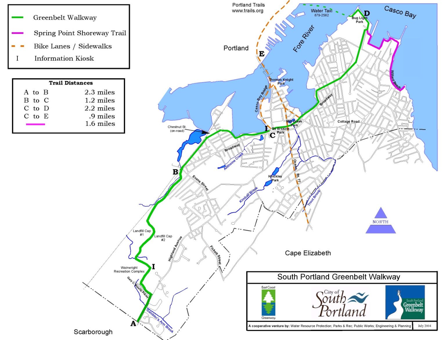 Greenbelt Walkway in South Portland Maine