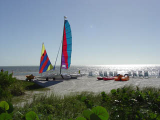 Sanibel Beach and Boats