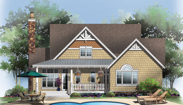 The Chestnut by Falcone Rear Elevation