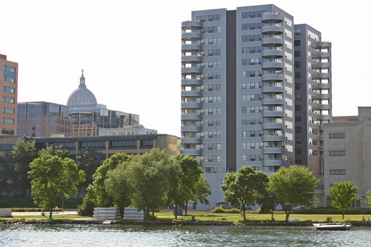 Marina Condos from Lake Monona
