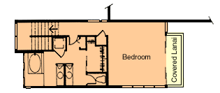 Ridge Villa One Bedroom Townhouse Second Floor