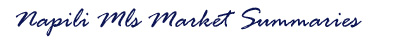 Napili MLS Market Summaries