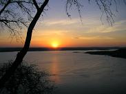 Austin real estate: Sunset over Lake Travis