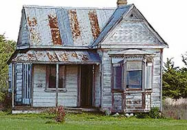 distressed house