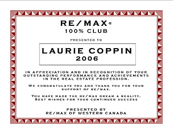 ReMax Club :: Laurie Coppin 2006