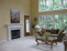 Den w/ Gas Fireplace and Wall of Windows no image