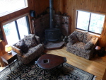 Living Room and Wood Burning Stove no image